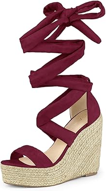 platform lace up espadrille sandals