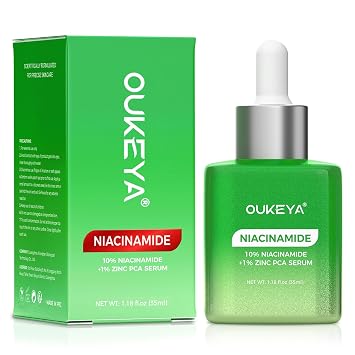 OUKEYA 10% Niacinamide Serum with Zinc PCA, Pore Refining Oil Control, 35ML