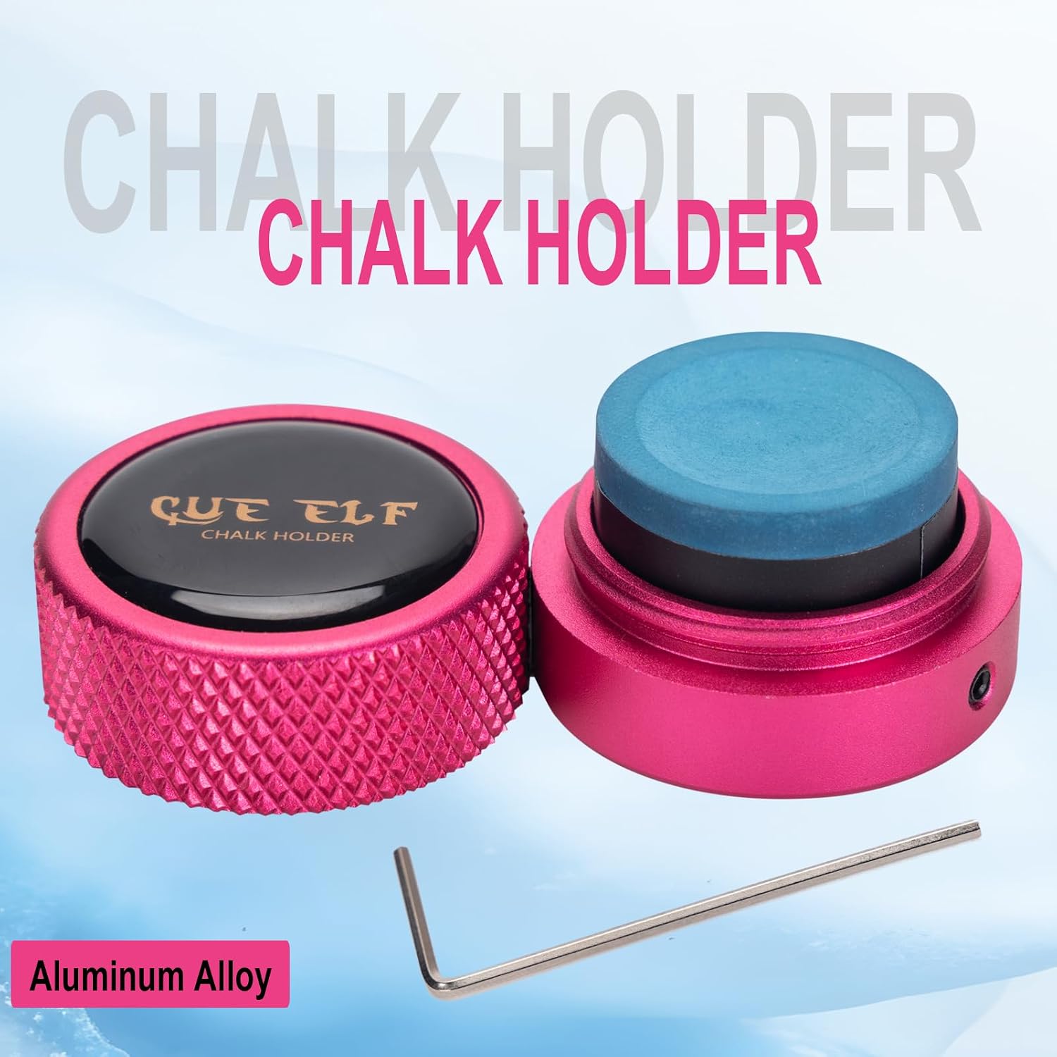 CUEELF Round Pool Chalk Holder Pool Cue Chalk Holder Pool Billiards Accessories Portable Mini Chalk Case Pool Table Accessory image 3