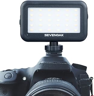 LED Video Light for iPhone Camera, Sevenoak SK-PL30 30 LED Dimmable Light Brightness Adjusting & USB Charger for DSLR Camera Camcorder GoPro Action iOS Android Smartphones Party Wedding Live Stream