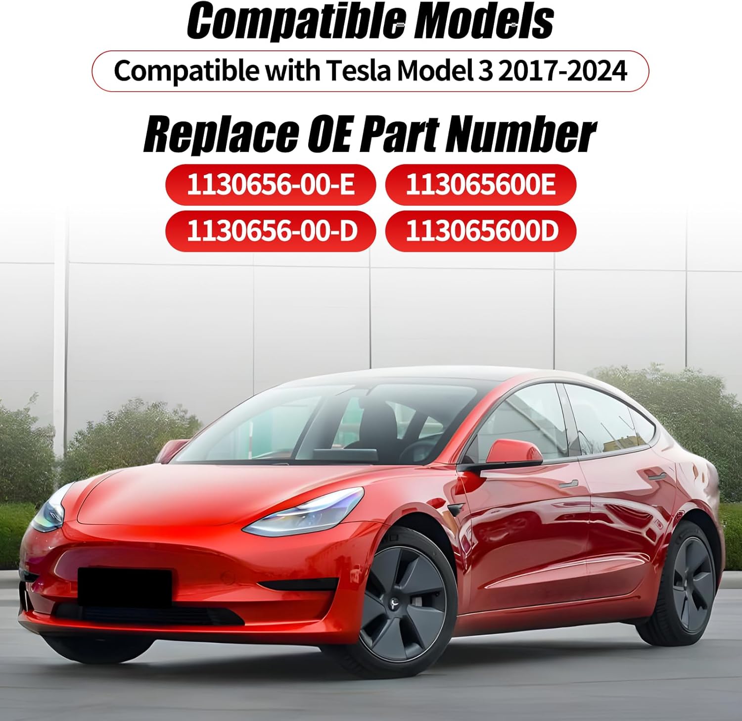 Mirror Triangle Cover Compatible with Tesla Model 3 2017-2024, 1130656-00-E Model 3 Passenger Side Trim, A-Pillar Applique Mirror Triangle Panel Trim For Model 3 Accessories（Model 3 Right）