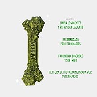 Vista 4 de Minties VetIQ - Golosinas dentales en hueso para perros, masticables dentales para perros medianos a grandes (más de 40 libras), 40