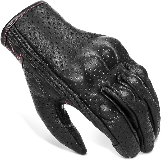 Guantes de cuero para moto mujer Superbike tamaño S miniatura 6