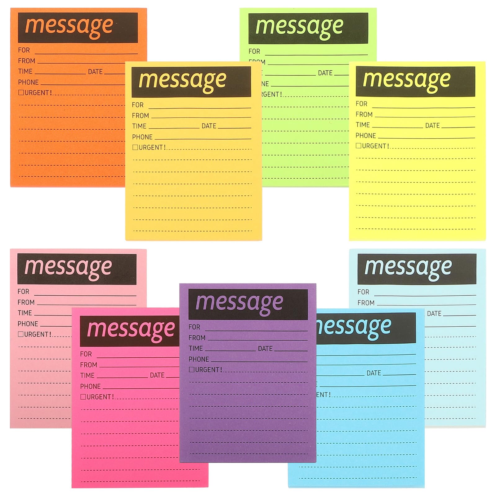DOITOOL 2 Pezzi Blocchi Note Autoadesivi Multifunzione Colorati Memo Pad Portatili per Scuola Ufficio e Casa Adesivi per Segnapagina e Organizzazione