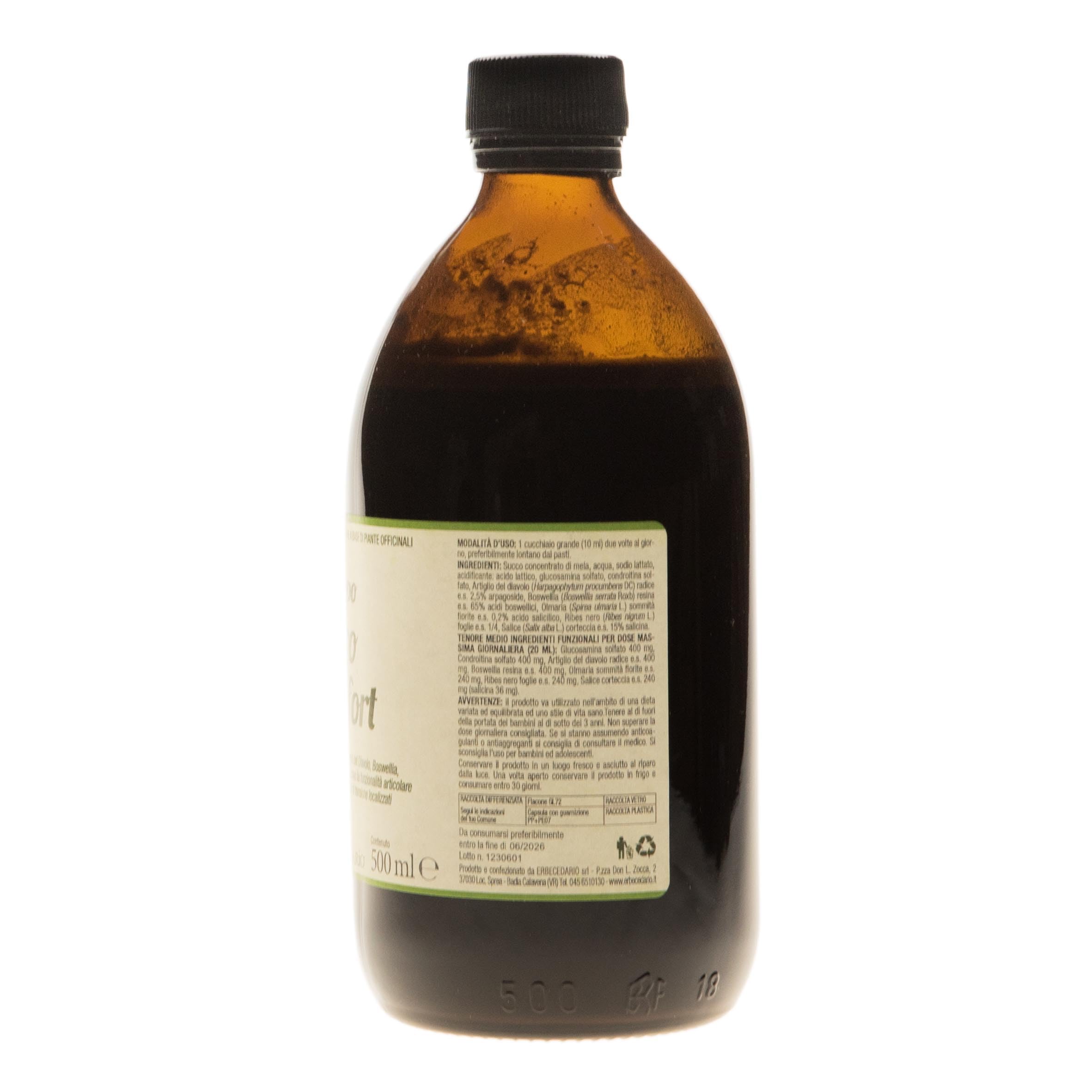 Sciroppo Artro Confort, integratore articolazioni Naturale con glucosamina, condroitina ed estratto di artiglio del diavolo, favorisce il benessere di cartilagine ed articolazioni, 1 Flacone Da 500ml