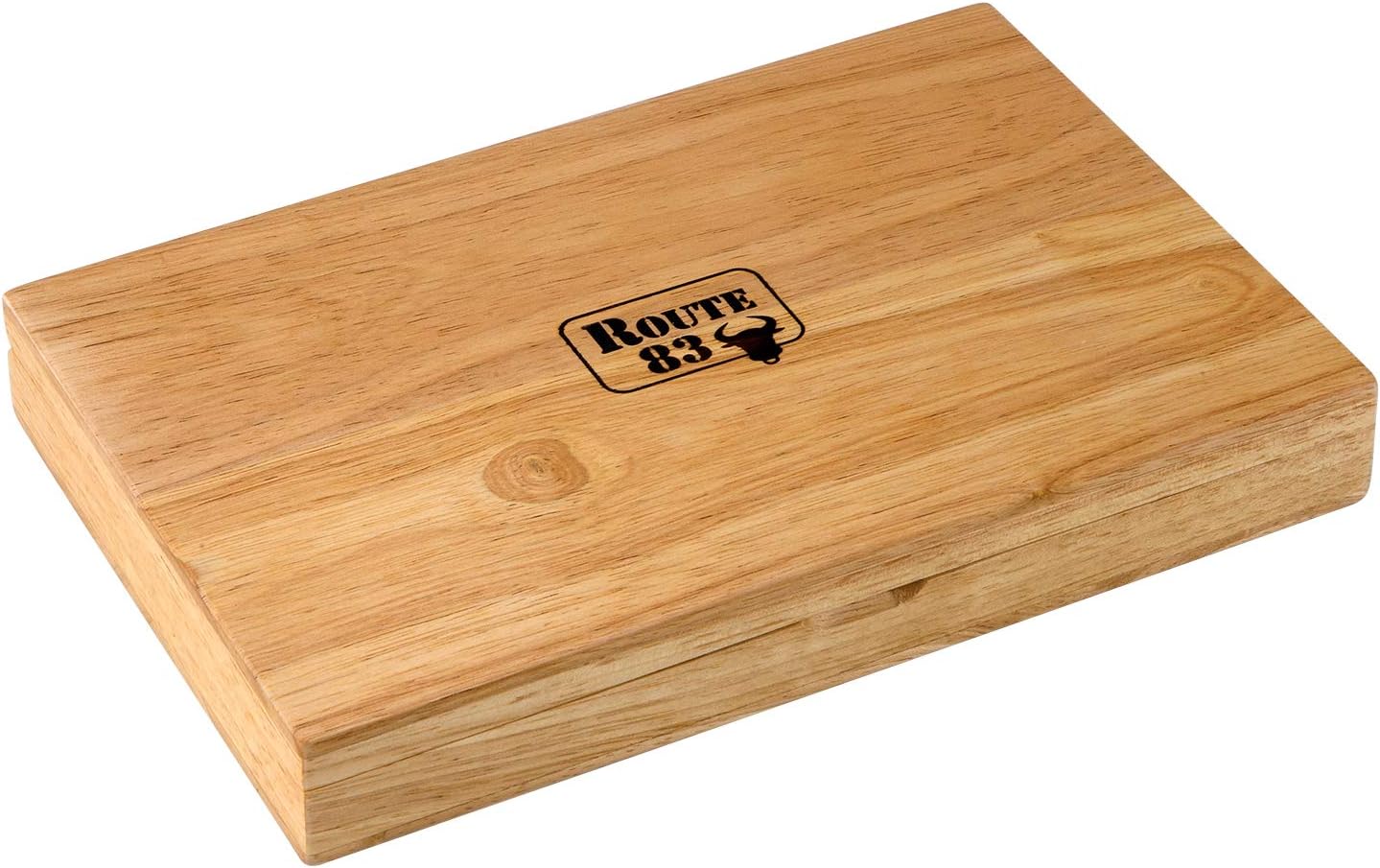 Route83 Classic The Tender Set of 4 Steak Knives Handmade Hammered Stainless Steel Italian Olive Wood Handles