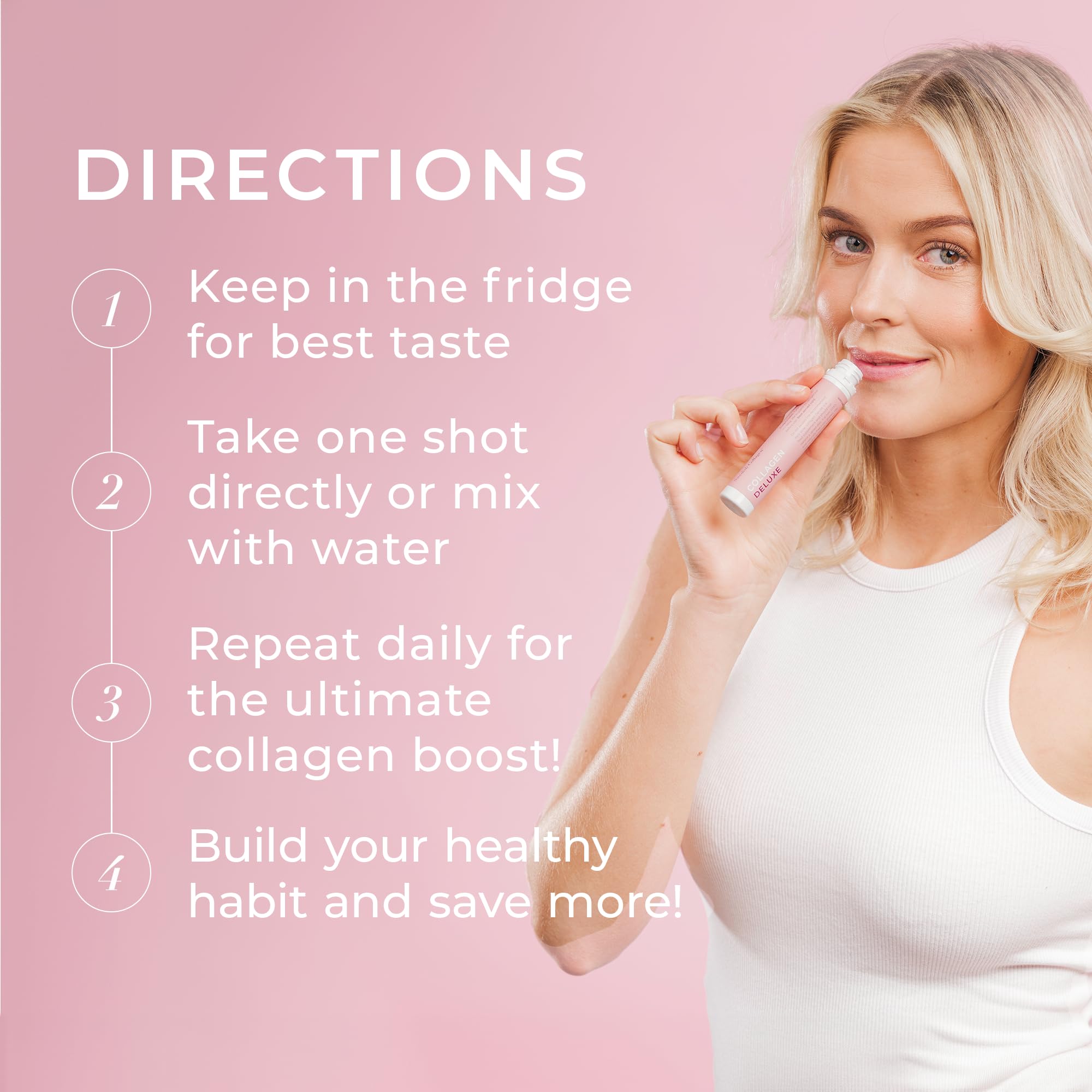 Swedish Collagen Deluxe Liquid Marine Collagen 12,500 mg Shots, 30 x 25 ml — Amazon image 4