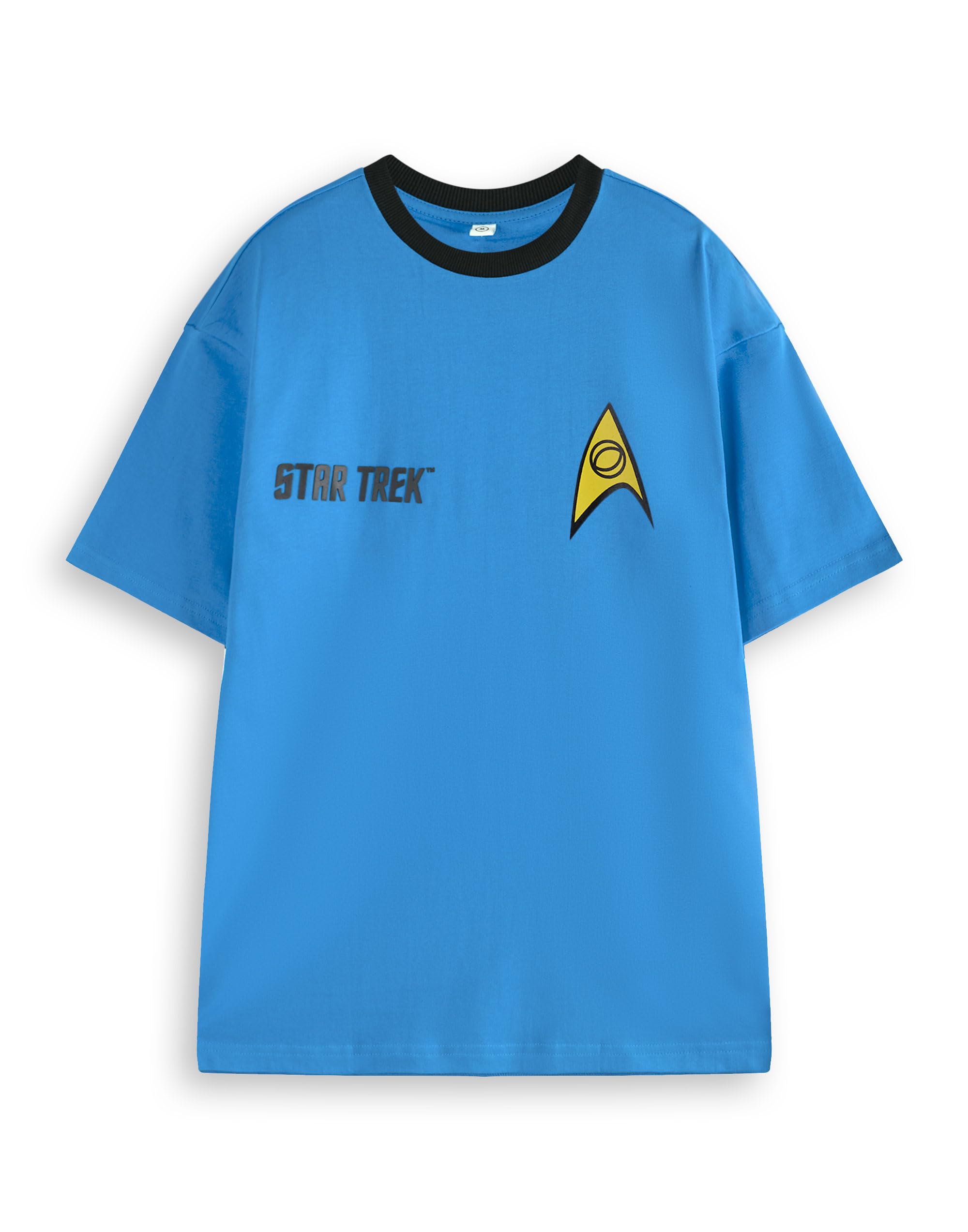 Vanilla Underground Men's Blue Star Trek Uniform Short Sleeved T-Shirt - XXX-Large