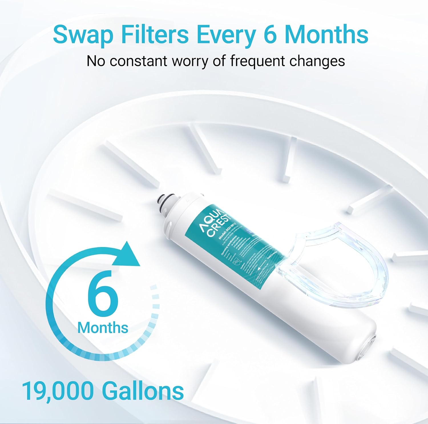 AQUA CREST H-104 Replacement Cartridge for Everpure H-104, EV961211, EF-3000, PBS-400, OW200L, 6TO-BW, MR-100, MR-225, EV9262-71, EF9857-00, 0.5 Micron, 19000 Gallons - Image 7