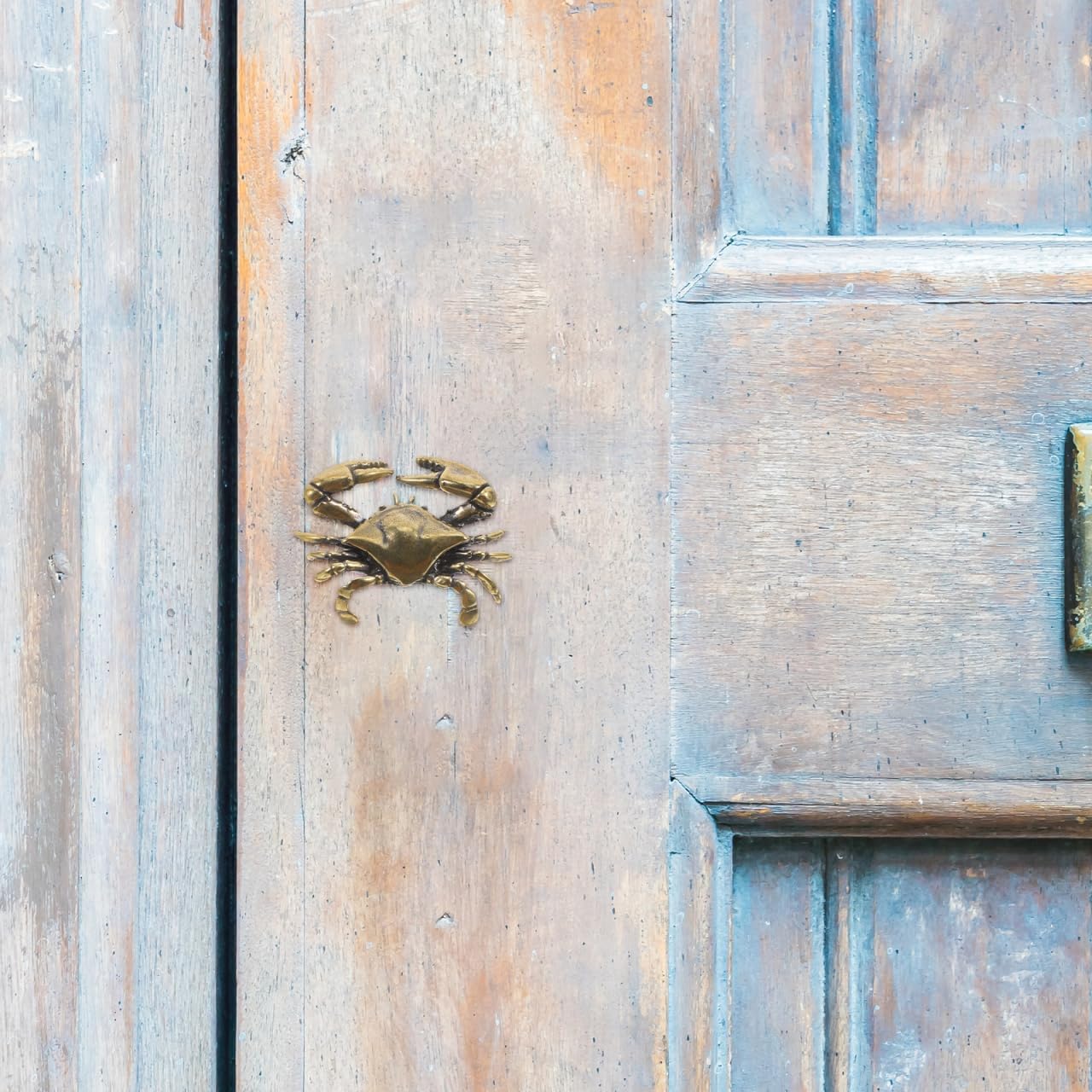 Cabilock Crab Cabinet Door Handles Nautical Drawer Pulls Coastal Beach Theme Ocean-Inspired Furniture Hardware for Bedroom Living Room 1.88X1.49X0.78In