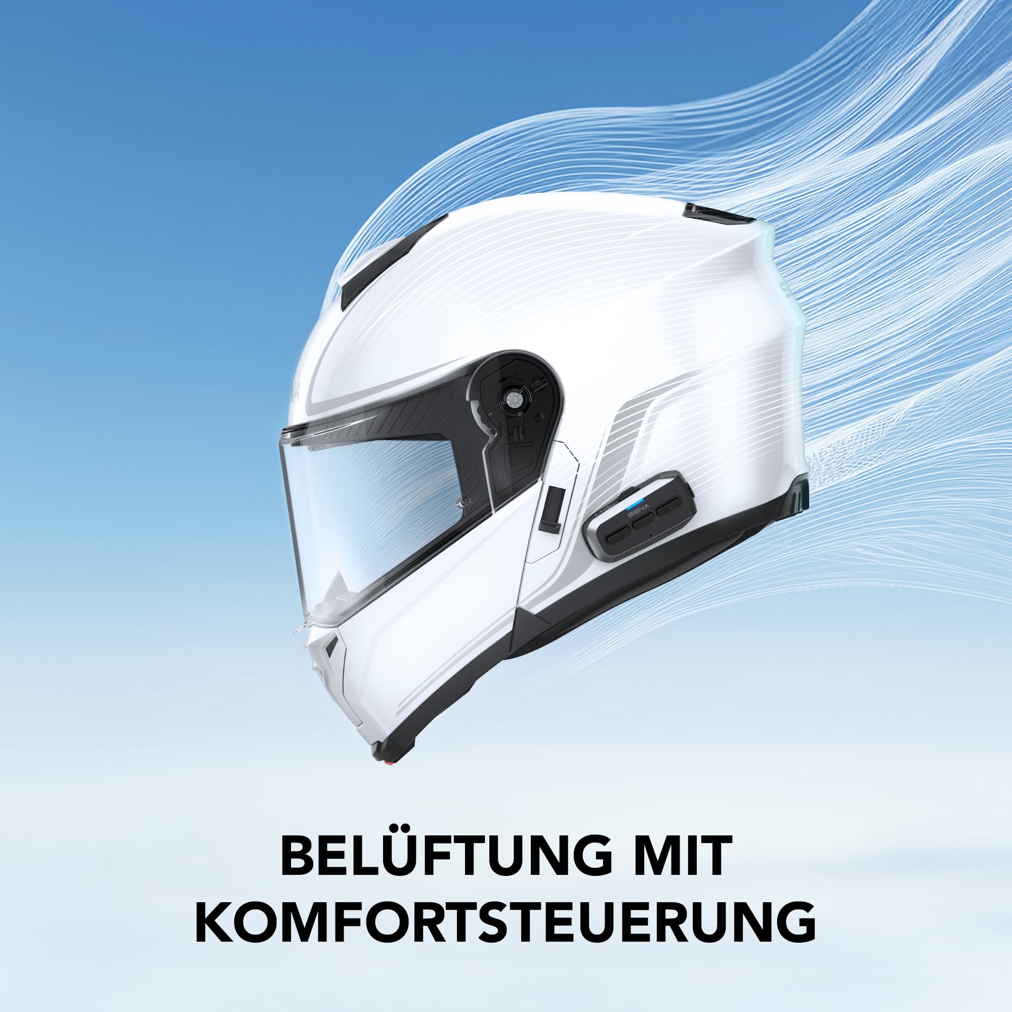 Sena Outrush 2 modularer intelligenter Motorradhelm mit Bluetooth-Konnektivität und Mesh-Intercom
