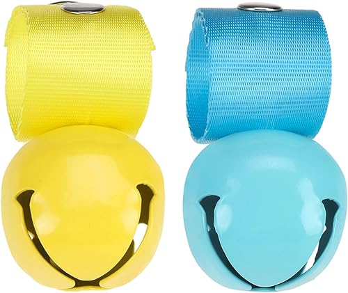 SCENEREAL Campana grande para collar de perro, paquete de 2 campanas para perro, campana antirrobo extra fuerte para entrenamiento, senderismo