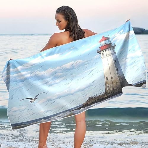 Miniatura 6 de California Lake Tahoe Toalla de playa  Toallas de viaje superabsorbentes de gran tamaño  Toalla ligera y compacta de secado rápido para natación,