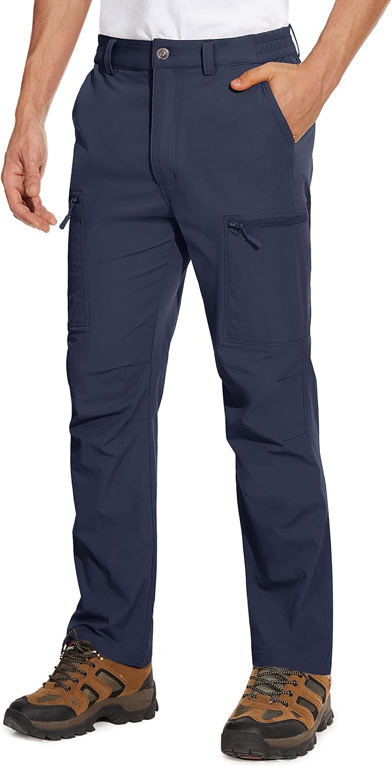 MAGCOMSEN Men’s Outdoor Cargo Trousers Climbing Bottoms Quick Dry Tactical Trousers with Zip Pockets MAGCOMSEN Men’s Outdoor Cargo Trousers Climbing Bottoms Quick Dry Tactical Trousers with Zip Pockets