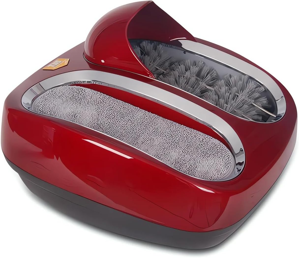 Red,Wkantlaes Smart Boots Shoes Sole Water Brushing Machine, Fully Automatic Shoe Sole Cleaning Machine, Household Shoes Cleaning Equipment, Intelligent Automatic Induction Boot Shoe Cleaner