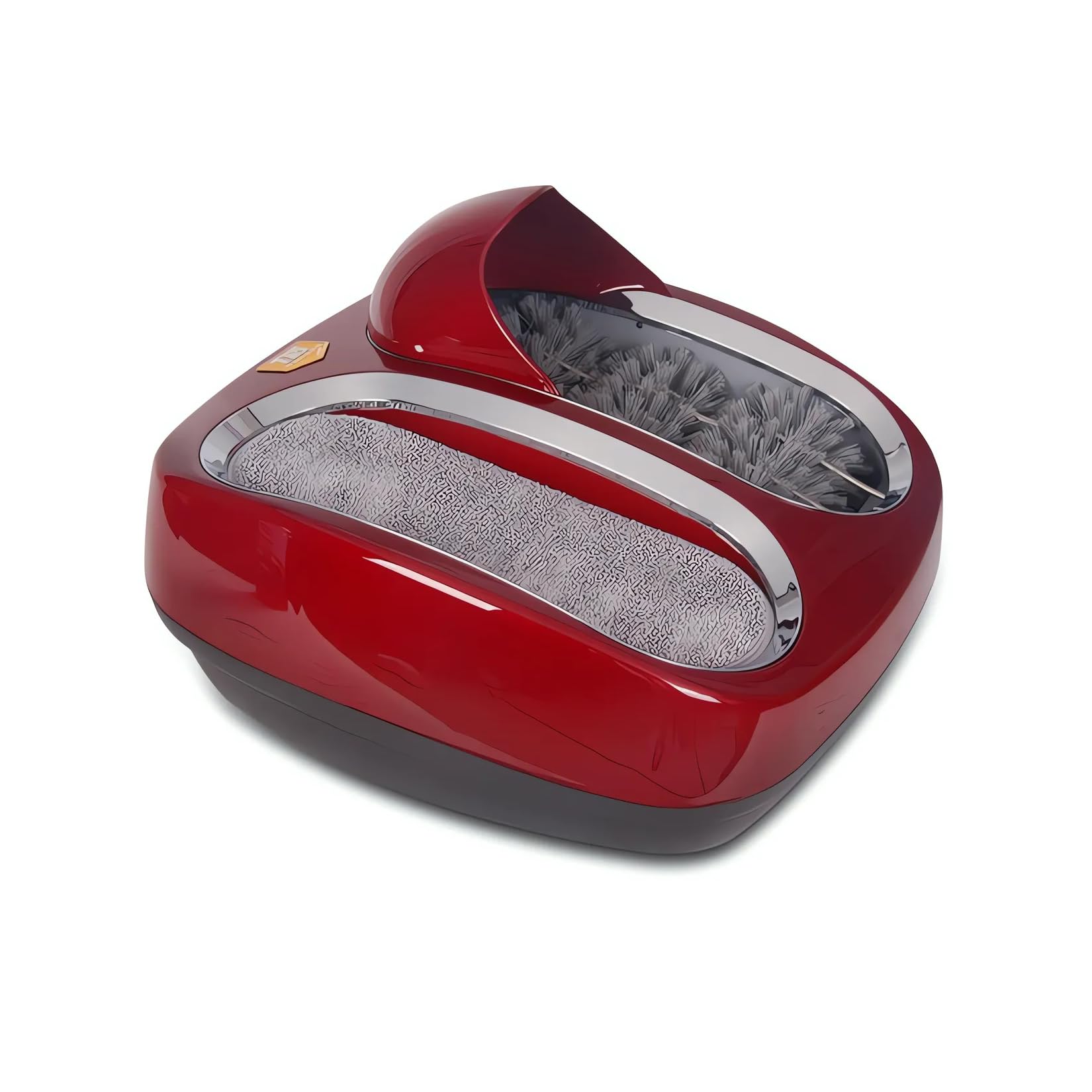 Red,Wkantlaes Smart Boots Shoes Sole Water Brushing Machine, Fully Automatic Shoe Sole Cleaning Machine, Household Shoes Cleaning Equipment, Intelligent Automatic Induction Boot Shoe Cleaner