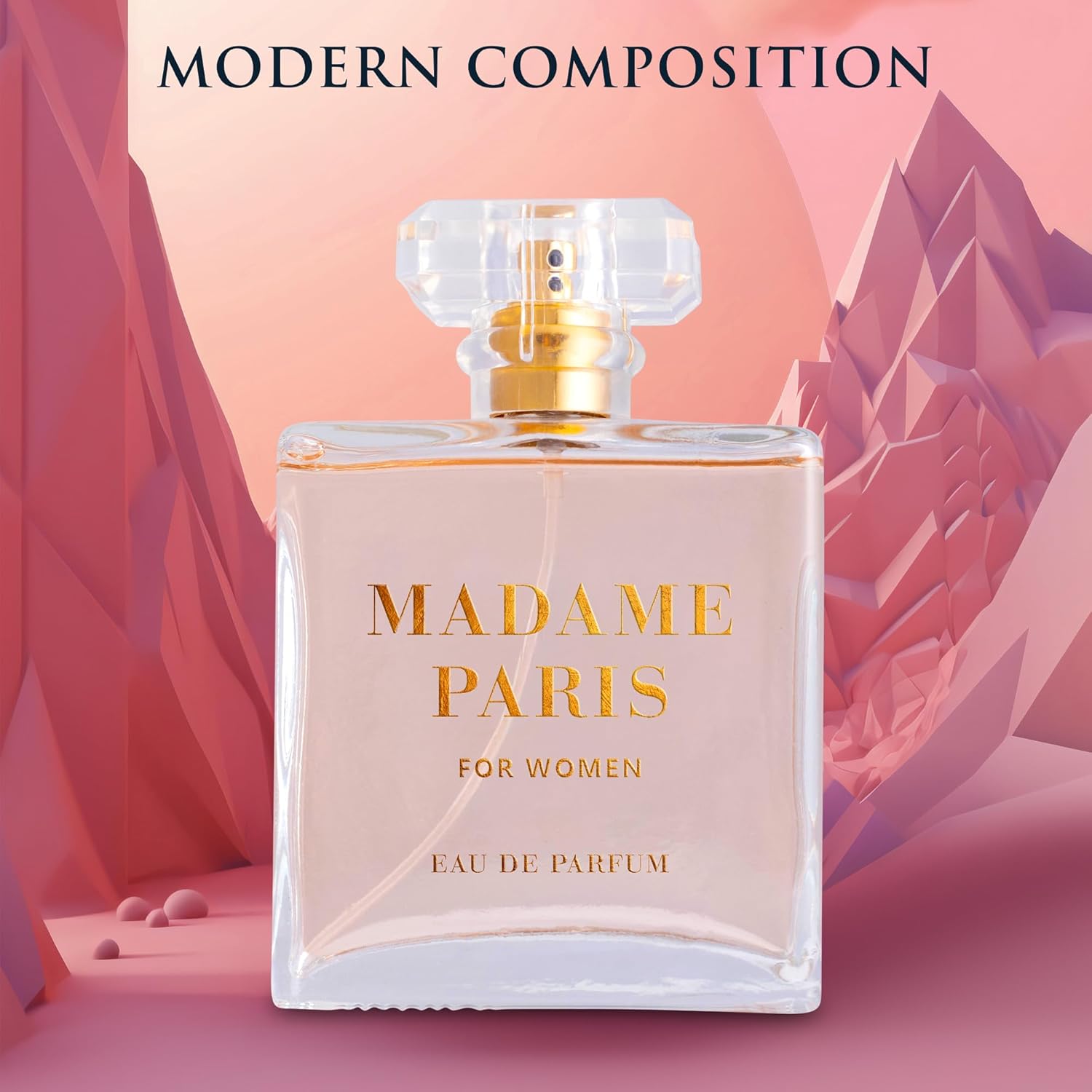 Madame Paris for Women Eau De Parfum 3.4 Oz Pure Femininity in a Bottle Delicate Floral Scents of Jasmine and May Rose A Fragrance That Will Get You Noticed Cruelty Free Perfume Precious Gift - Image 2