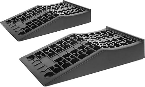 MAXXHAUL 50699 Rampas de perfil bajo de 4,400 lb.2.2 toneladas de capacidad, 2 unidades, color negro