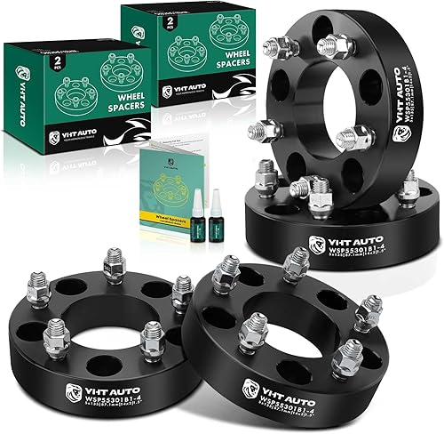 YHTAUTO Espaciadores de rueda de 0.197 x 5.315 in de 1.5 pulgadas para Ford F-150, F-150 Heritage, Expedition, modelos Lincoln, espaciadores de