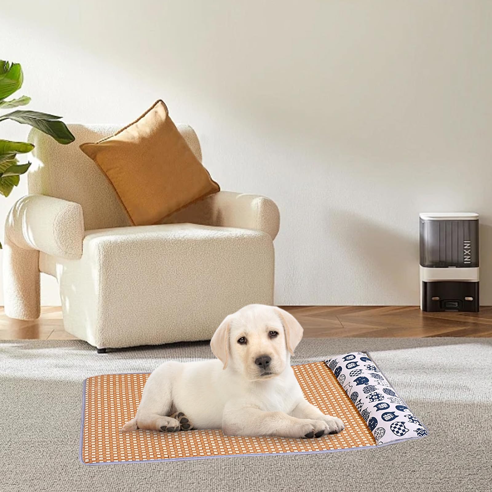 BSITSSS Dog Cooling Matwith Pillow, Durable Cooling Matfor Dogs, CatCooling Mat Scratch Resistant - Image 3
