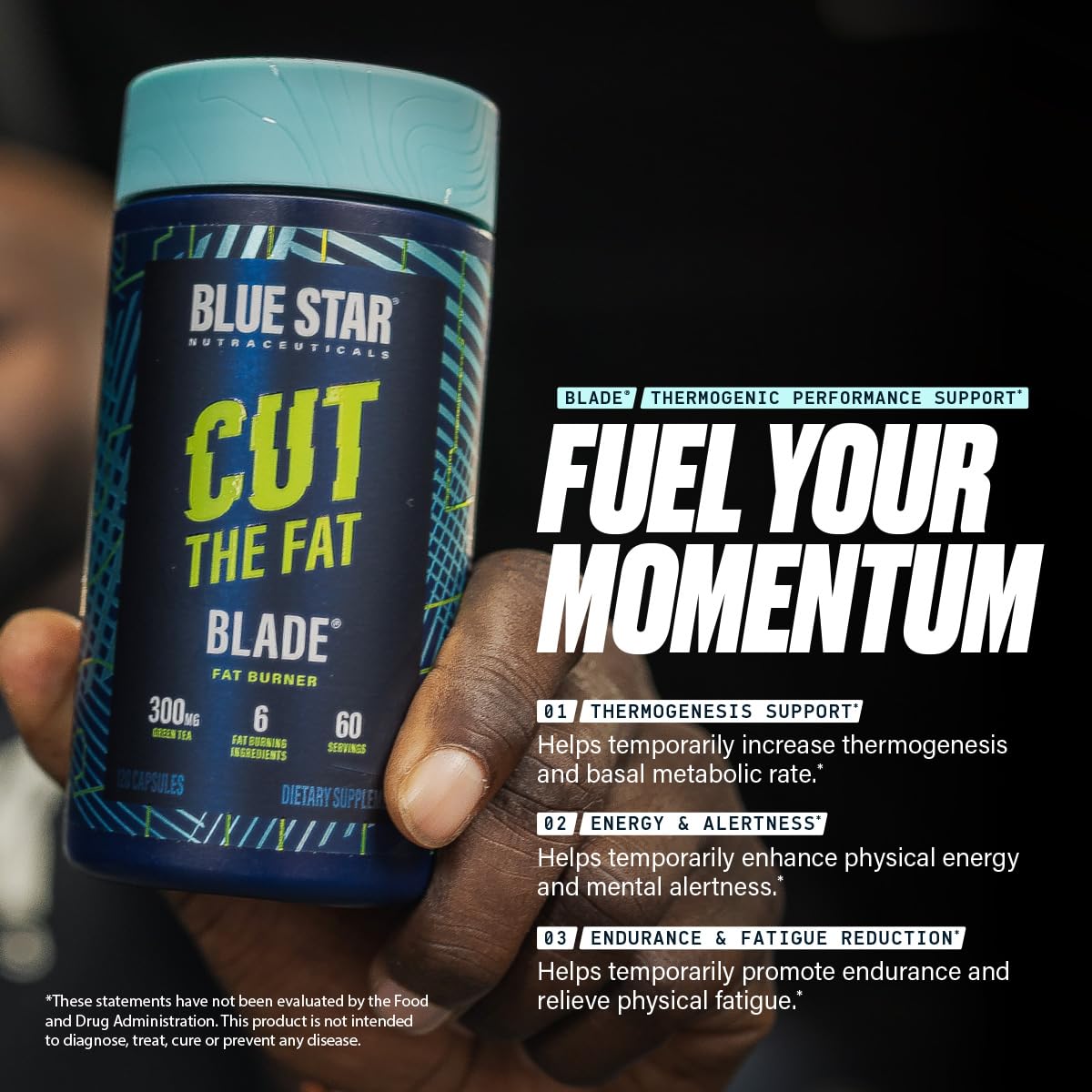 Blue Star Nutraceuticals Blade Thermogenic Fat Burner, 120 Veggie Capsules