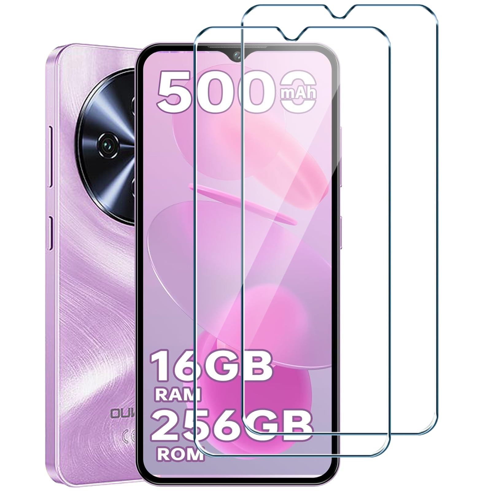 Xiangyun 2 Stück Schutzfolie für Oukitel C68 Panzerglas, Fre