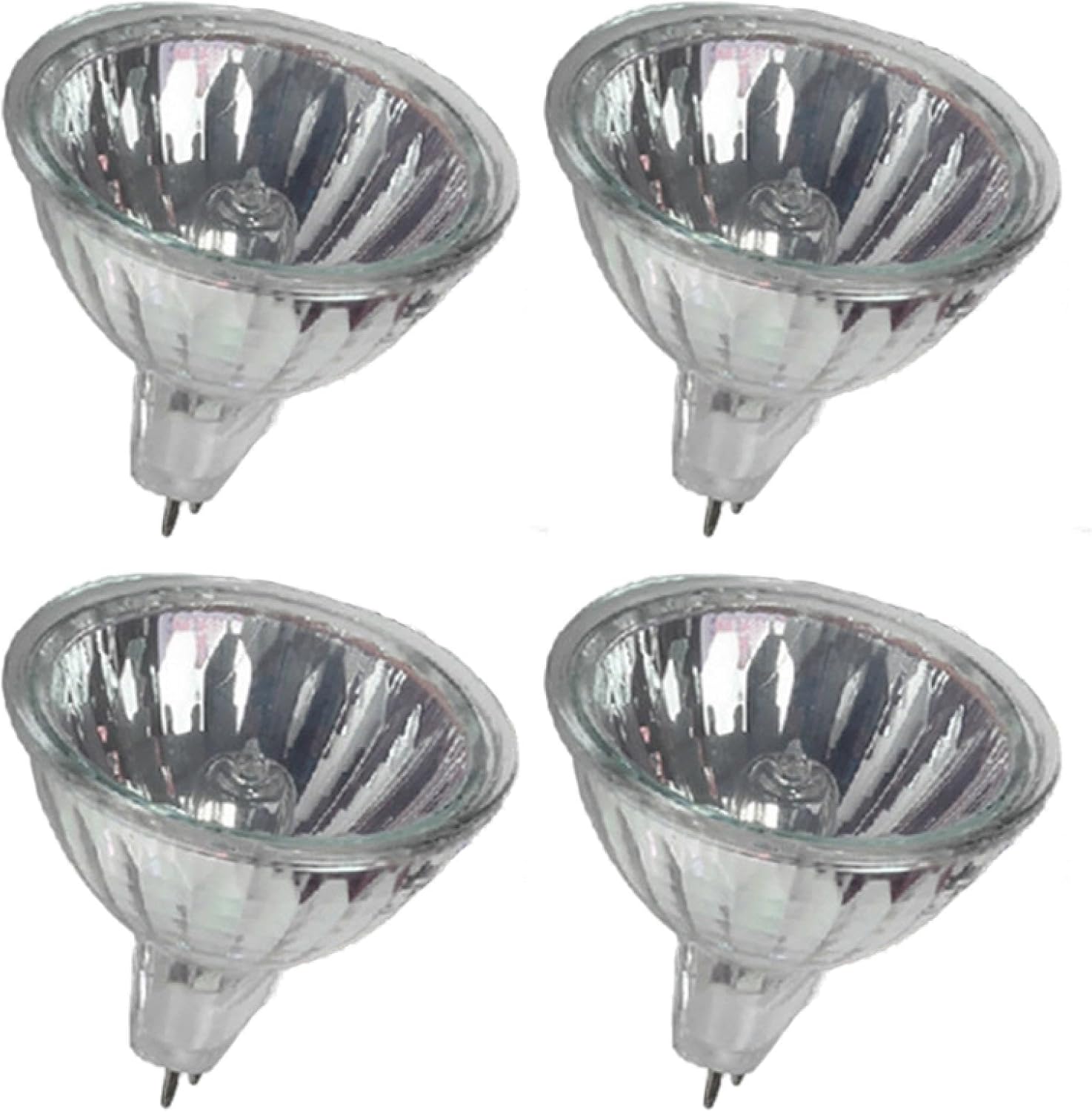 MR16 12V 35W Halogen Light Bulb GU5.3 Pin Base 20W 50W Bulbs 2700K Warm White for Track Lighting and Display Cases 20W 4PCS