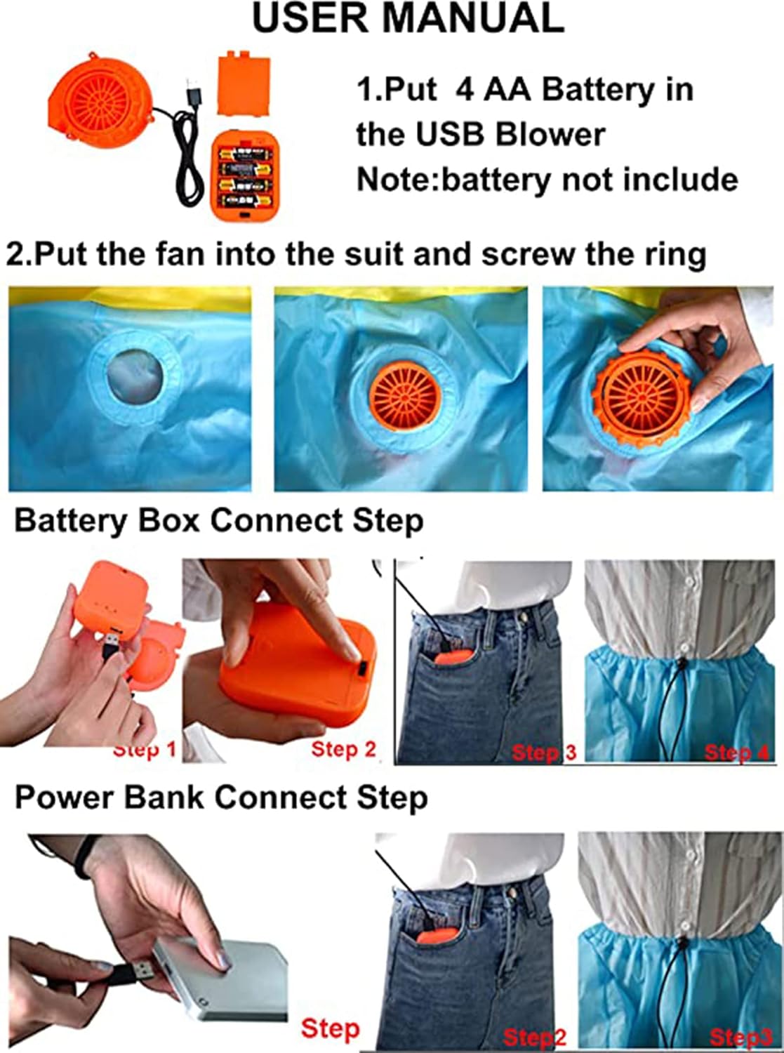 Inflatable Costume for Adult Halloween Inflatable Costume Xmas Christmas Blow Up Suit Halloween Costume - Image 6