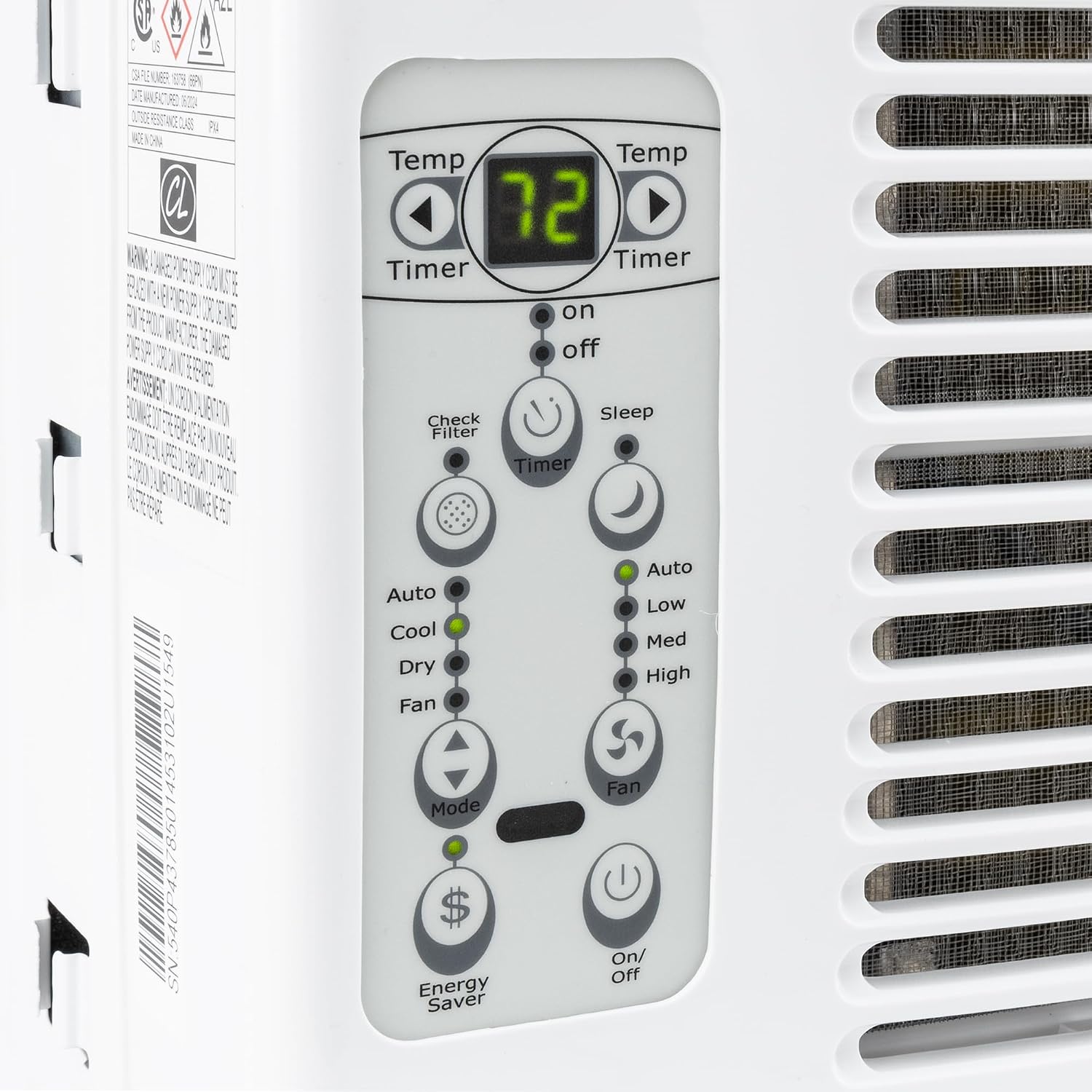 CL RV Window Air Conditioner | Fits 23"-36" Width | 4 Settings & Fan Speeds | 5000 BTU | Sleep Mode | Remote Included