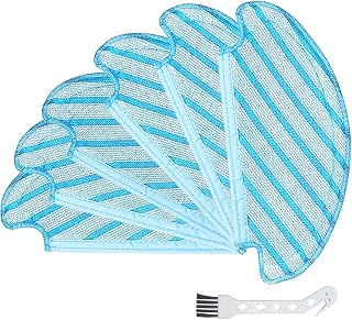 QAQGEAR Replacement Mop Cloths Cleaning Pads Compatible for Ecovacs DEEBOT OZMO T8 AIVI T8 Max and T8 Series/ T9 Series/ N8 Pro Plus/ N8 Pro/ N10 Robot Vacuum. (6Pack)