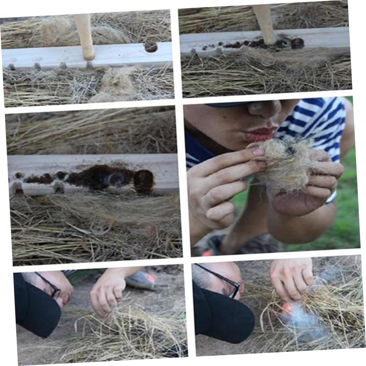 Toddmomy 1set Making Tool Lightweight Friction Fire Starter for Camping Hiking Survival and Outdoor Adventures Essential Camping Gadget