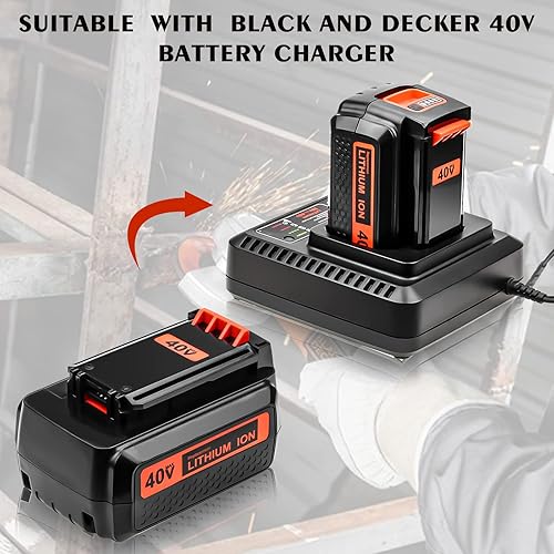 Miniatura 2 de Upgarded LBXR36 - Batería de repuesto de 40 voltios y 3.0 Ah compatible con Black and Decker batería de litio de 40 V LBX2040 LBXR36 LBXR2036 LST540