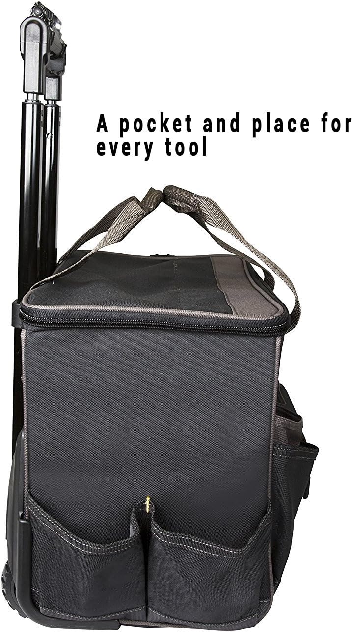 Grеаtеѕt Prоduсt CLC Custom Leathercraft L258 TechGear Roller Tool Bag with Lighted Handle, 17 Inch