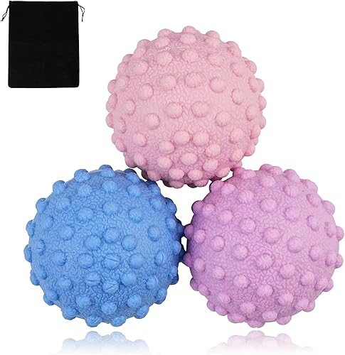 Miniatura 20 de WOVTE Pelota de lacrosse para masaje para músculos doloridos, hombros, cuello, espalda, pies, cuerpo, tejido profundo, punto de activación, nudos