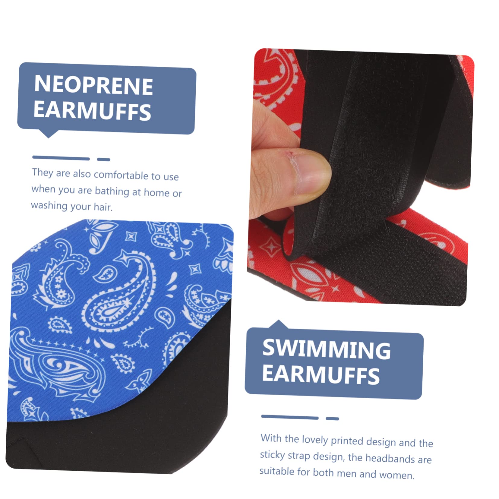 Didiseaon 12 Pièces Bandeau De Natation Couvre-Oreilles De Bandeau De Nageur Bandeau De Bandeau De Yoga Femme Hommes Et Femmes Matériel De Plongée Sbr Ajustable Piscine