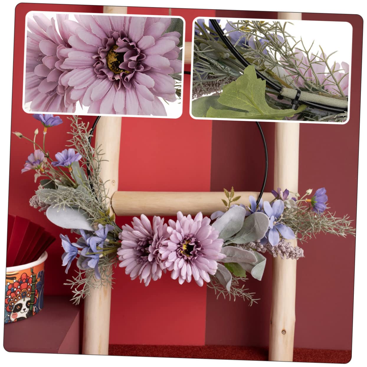 STOBAZA 3stücke Kreativer Türkranz Aus Künstlichen Blumen Für Hochzeiten Und Festlichkeiten Detailreich Und Realistisch Für Eingänge Und Wohnräume Dekorativ