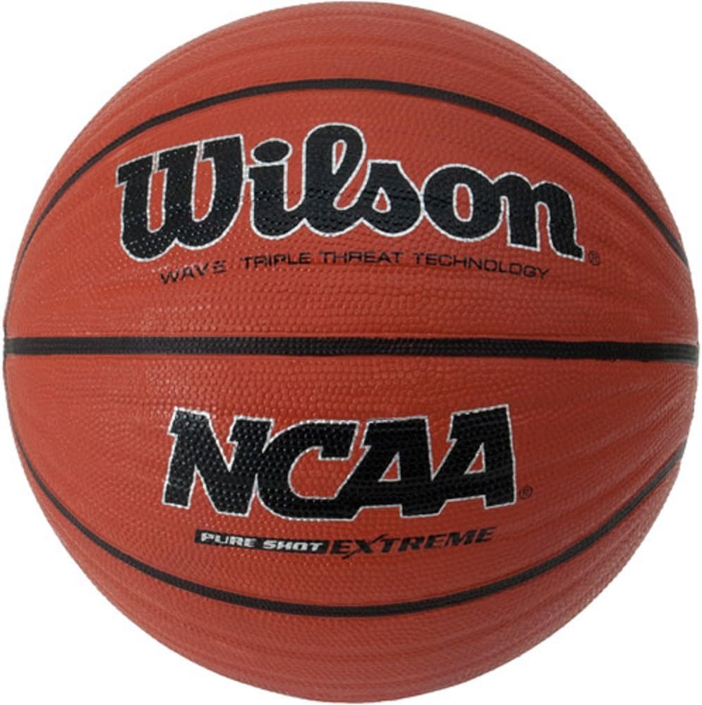 Wilson Pure Shot Extreme 28.5" Basketball Wave Triple Threat Technology Brown Wilson Sporting Goods