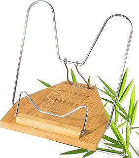 WEDO Bambus-Leseständer – verstellbarer Buchhalter für Bücher, Tablets & Dokumente – 3-fach Winkel einstellbar, nachhaltig & kompakt