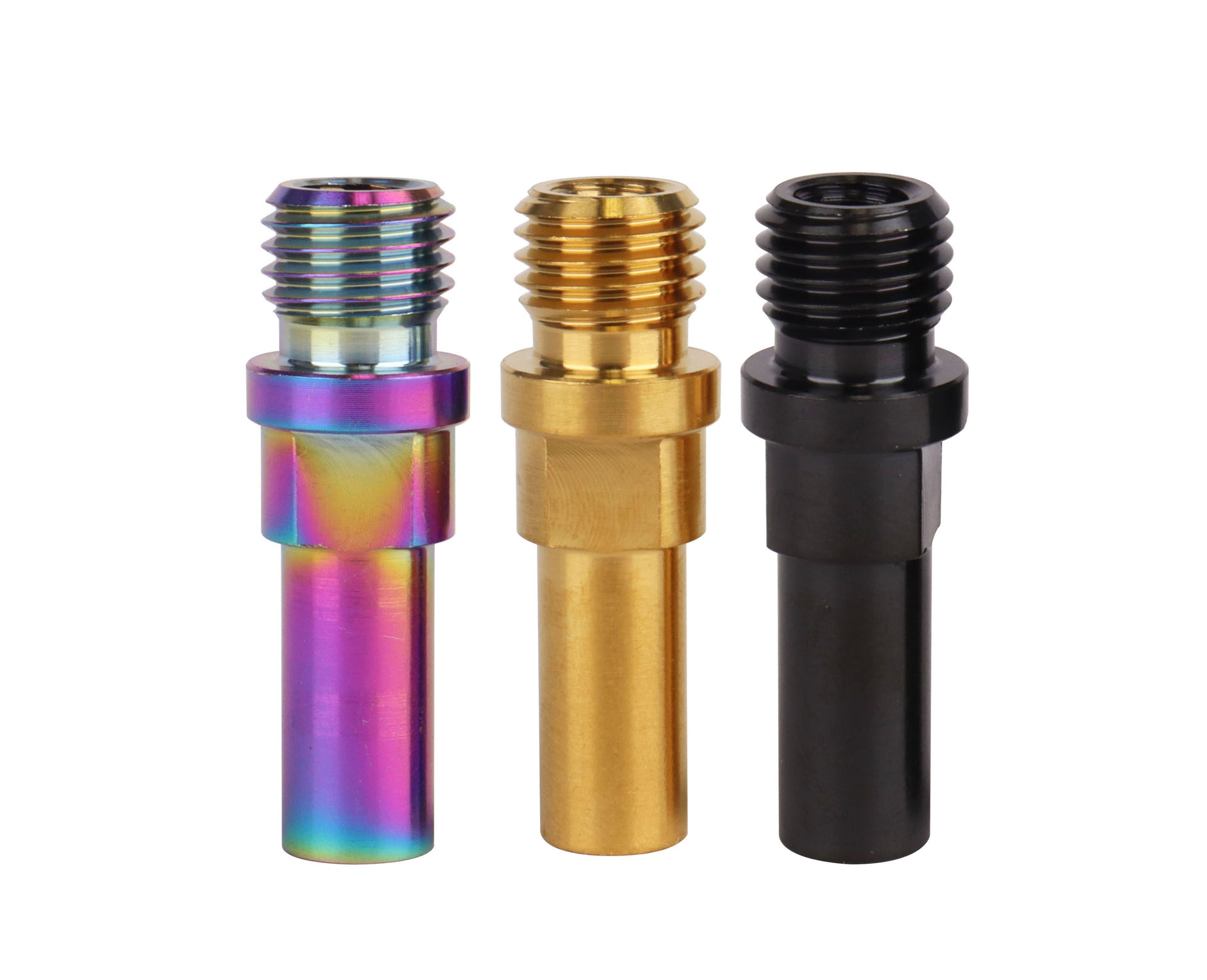 Image of Titanium Ti V-Brake Bosses Bolts, M10x1.25mm & M6x16mm Screws, for Bicycle (Gold, 2pcs M10+2pcs M6)