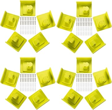 20 Pack Tool Holder Compatible with Ryobi 18V Wall Mount Plastic