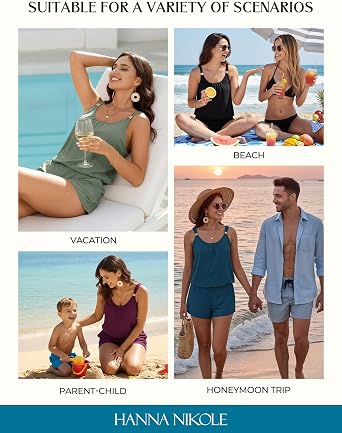 Hanna Nikole Women Romper One Piece Swimsuits with Shorts 2026