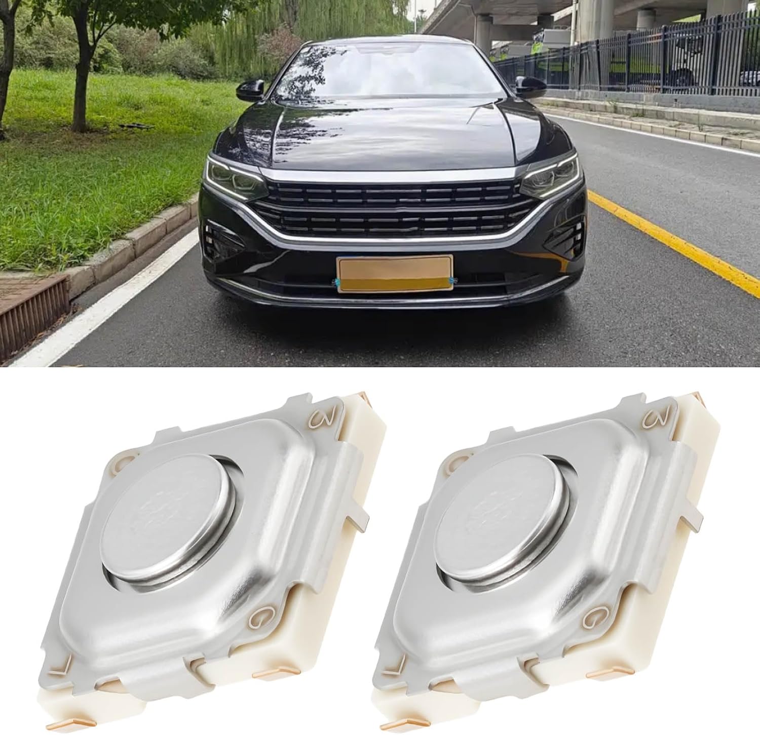 ECSiNG 5 Pack Tactile Micro Switch 4.9x4.9x1.5 mm for Car Remote Control Key Compatible with VW Passat B6 Key Fob PCB