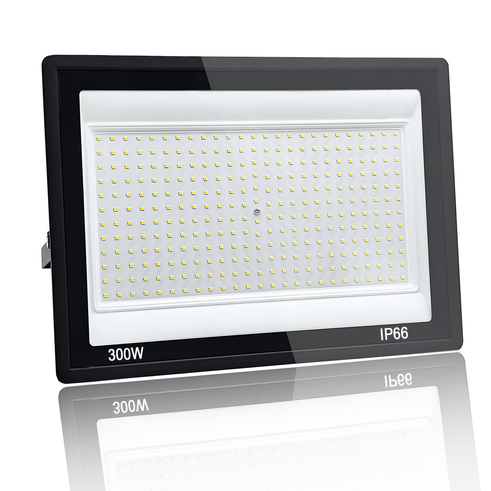 Projecteur LED Extérieur 300W, 6500K Blanc Froid, 30000LM Super Lumineux Spot LED Extérieur, IP66 Étanche, pour Cours, Jardins, Balcons, Parcs, Entrepôts, Parcs, Garages