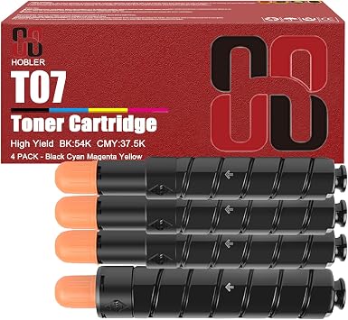 T07 Toner Cartridges Compatible for Canon 3641C001AA 3642C001AA 3643C001AA 3644C001AA Toner Cartridge Work for Canon Imagepress Lite C135 C165 C170 Printers