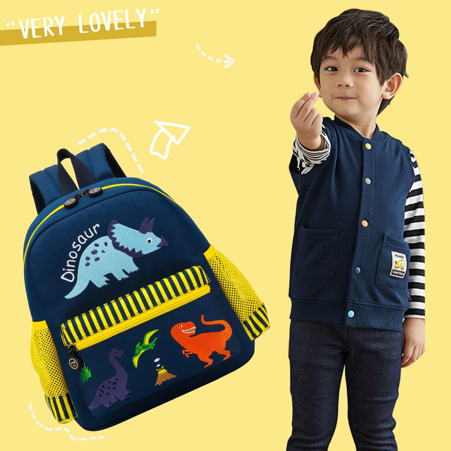 willikiva Cute Zoo Little 3d Backpack Kids Backpack for Boys and Girls Toddler Backpack Waterproof Preschool(Dinosaur) - Image 7
