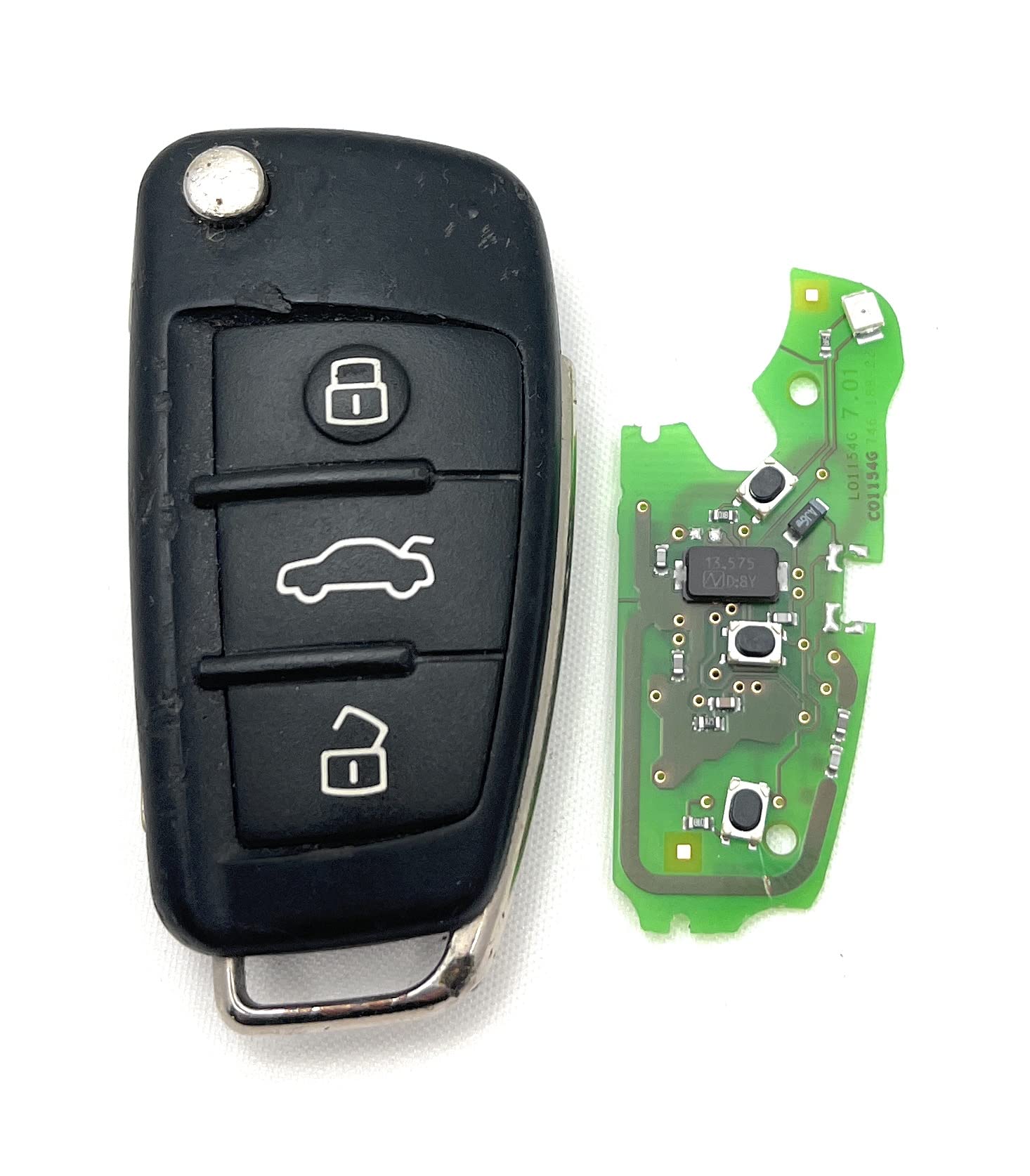 Clé télécommande Audi A3 A4 A6 TT étui rabat 3 boutons réparation - 3