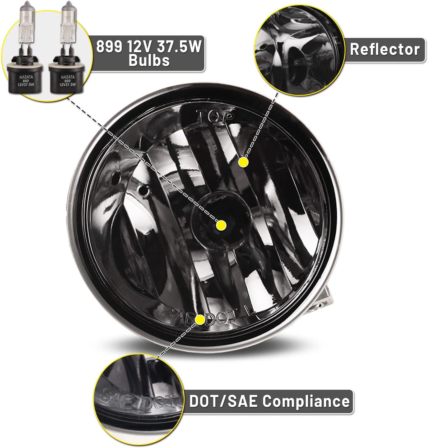 Fog Lights Lamp compatible for Nissan Titan 2004-2015 Assembly For Nissan Armada 2005 2006 2007 1 Pair