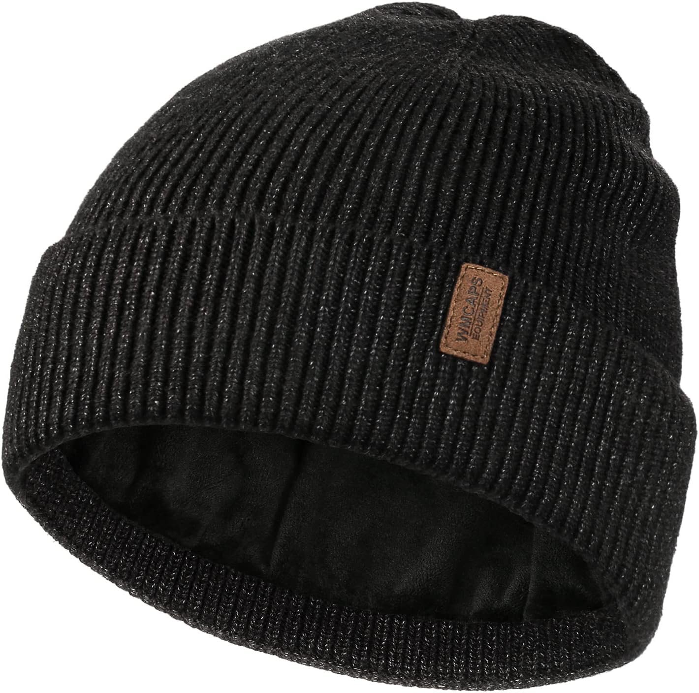 Wmcaps Beanie for Men, Stretchy Soft Cuffed Wooly Beanie with Thick Warm Lining, Unisex Classic Winter Hat, Gifts for Women/Men/Her/Him/Dad