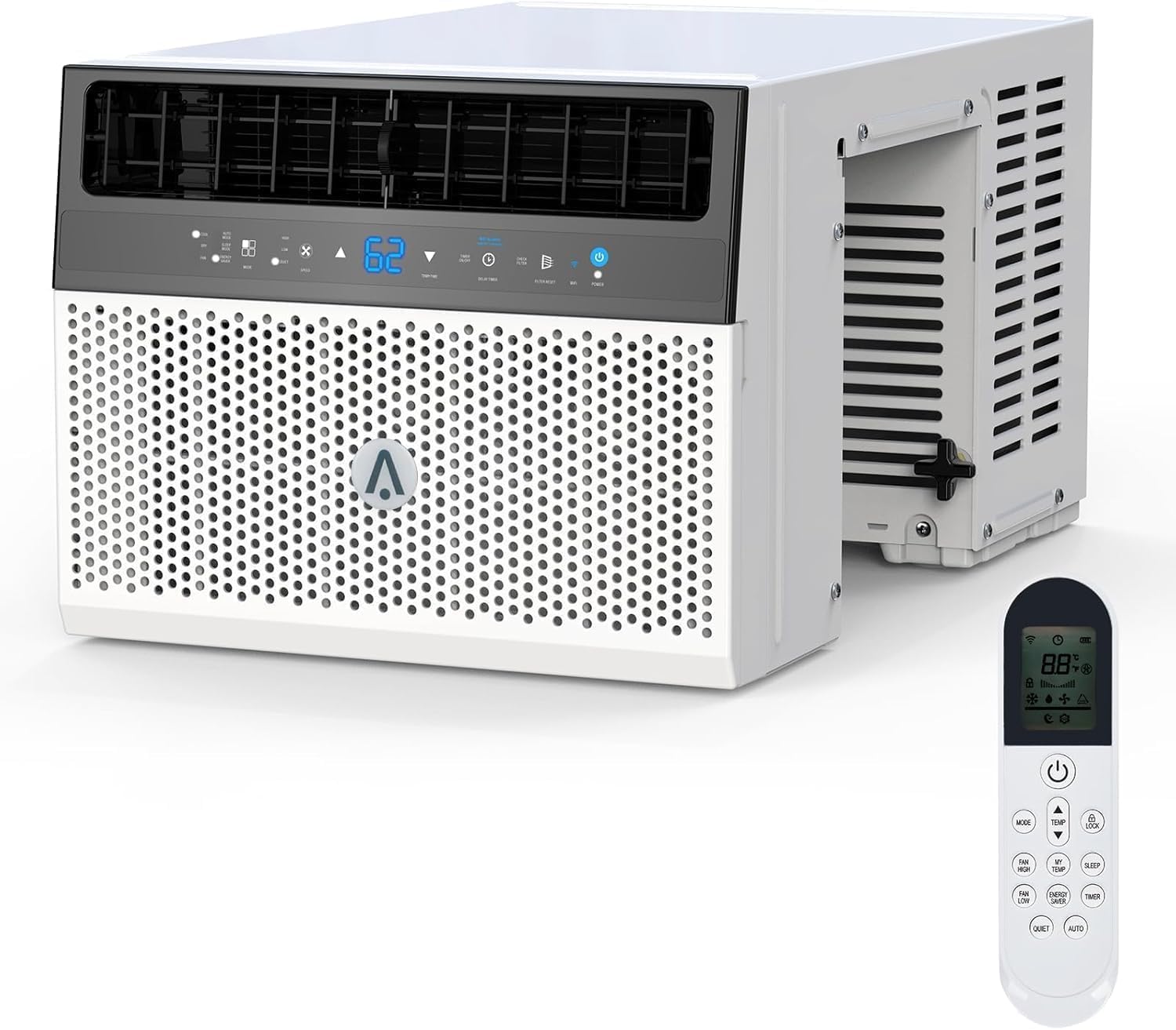 TROPOW U-Shaped Smart Inverter Window Air Conditioner 8000 BTU, Cools 370 Sq.Ft, Ultra Quiet with Remote &amp; App Control, 6 Modes, 24H Timer