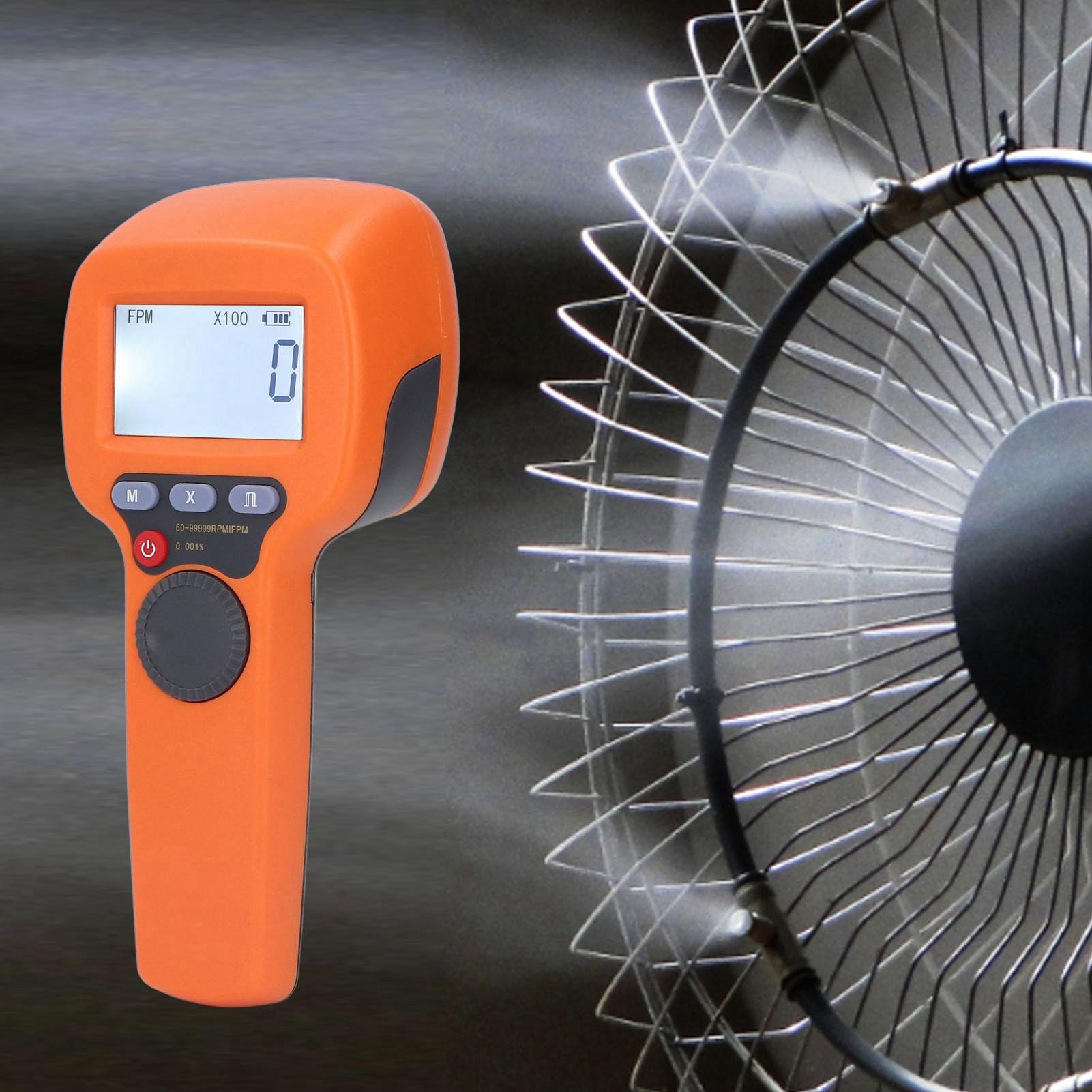 Estroboscopio LED digital portátil tacómetro 6099999 RPM recargable